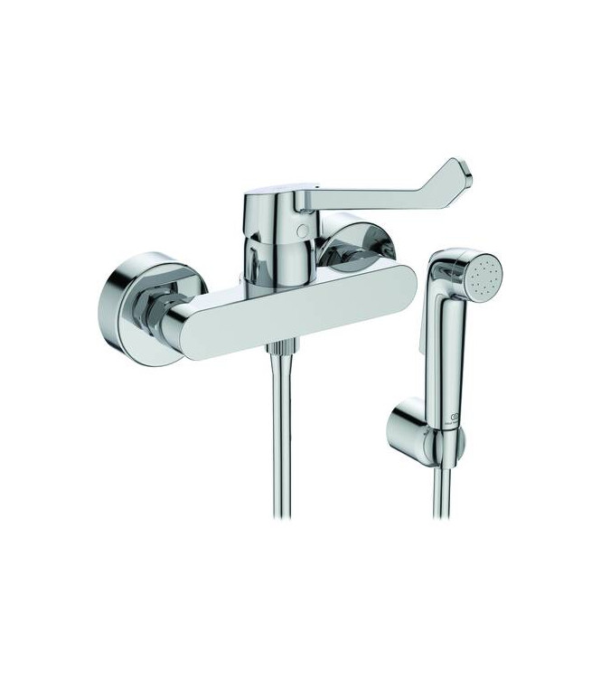 MISCELATORE ESTERNO DOCCIA IDEAL STANDARD CERABASE CON LEVA LUNGA E ACCESSORI - CROMO / BD491AA