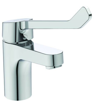 H80 IDEAL STANDARD CERABASE WASHBASIN MIXER WITH AUTOMATIC DRAIN AND LONG LEVER - CHROME / BD061AA