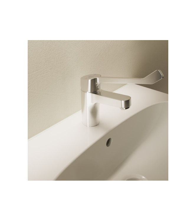 MISCELATORE LAVABO H80 IDEAL STANDARD CERABASE CON SCARICO AUTOMATICO E LEVA LUNGA - CROMO / BD061AA