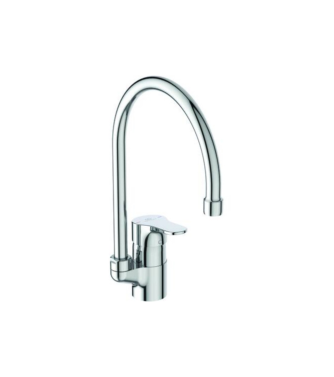 IDEAL STANDARD CERABASE KITCHEN MIXER 38 BODY WITH HIGH TUBULAR SPOUT - CHROME / BC844AA