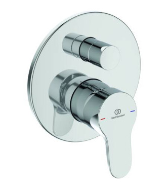 MISCELATORE INCASSO VASCA/DOCCIA 2 VIE COMPLETO IDEAL STANDARD CERABASE - CROMO / A7393AA