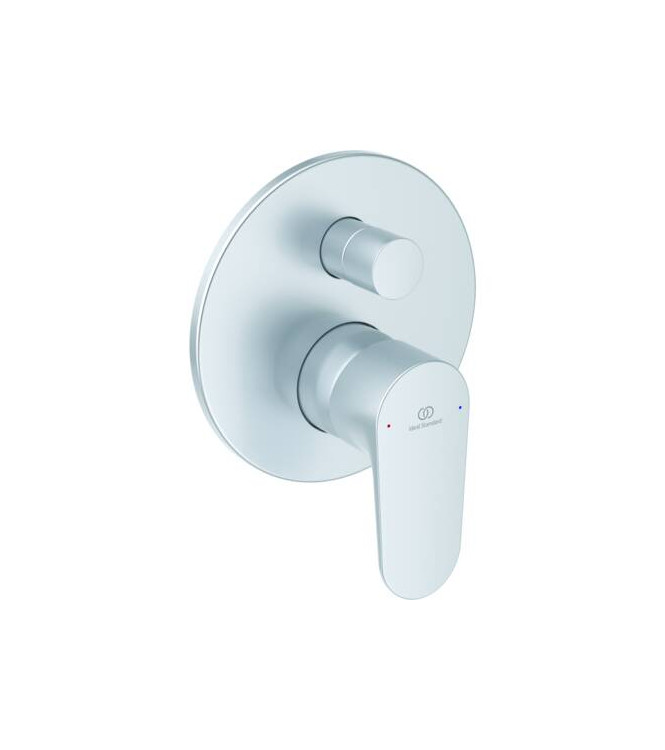 IDEAL STANDARD CERAFINE O COMPLETE BUILT-IN BATH/SHOWER MIXER - MATT SILVER / A7193SI