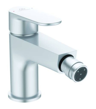 IDEAL STANDARD CERAFINE O BIDET MIXER WITH CLICK-CLACK DRAIN 3.8L - MATT SILVER / BD716SI