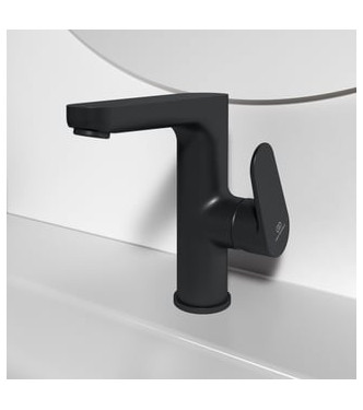 H155 IDEAL STANDARD CERAFINE WASHBASIN MIXER OR WITH 3.8L DRAIN - BLACK / BC555XG