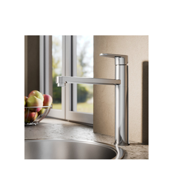 IDEAL STANDARD CERAFINE HIGH SPOUT KITCHEN MIXER WITH OR WITHOUT PULL-OUT SPRAY - CHROME / BC501AA