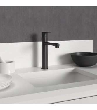 IDEAL STANDARD CERAFINE HIGH SPOUT KITCHEN MIXER WITH OR WITHOUT PULL-OUT SPRAY - BLACK / BC501XG