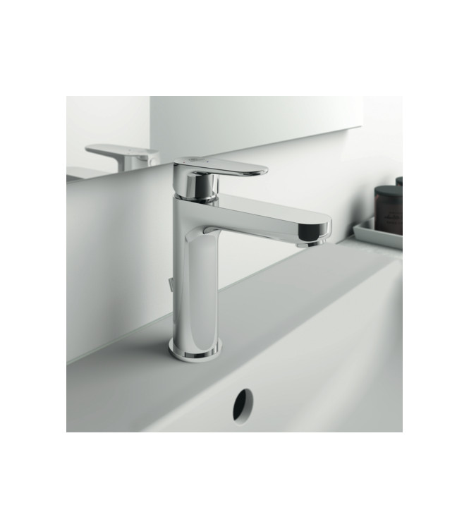 MISCELATORE LAVABO H120 IDEAL STANDARD CERAFINE O CON SCARICO 3.8L - CROMO / BC702AA