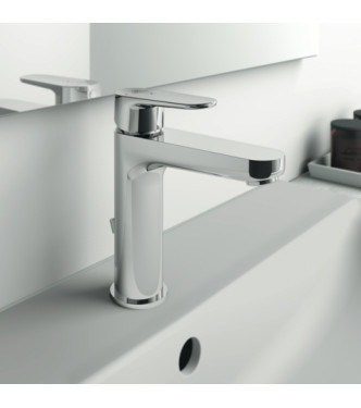 MISCELATORE LAVABO H120 IDEAL STANDARD CERAFINE O CON SCARICO 3.8L - CROMO / BC702AA