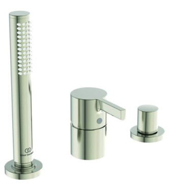 IDEAL STANDARD JOY 3-HOLE BATHTUB-SHOWER SET WITHOUT SPOUT - SILVER STORM / BC788GN