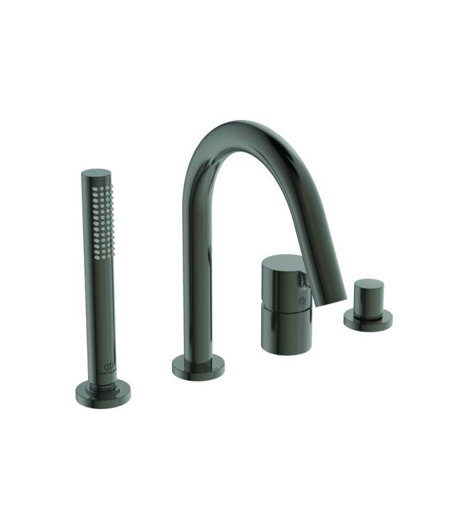 IDEAL STANDARD JOY 4-HOLE BATHTUB-SHOWER SET WITH SPOUT - MAGNETIC GREY / BC789A5