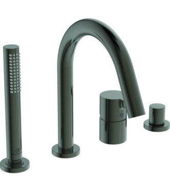 GRUPPO VASCA-DOCCIA 4 FORI IDEAL STANDARD JOY CON BOCCA - MAGNETIC GREY / BC789A5