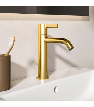 MISCELATORE LAVABO ALTO IDEAL STANDARD JOY CON SCARICO 3.8L - BRUSHED GOLD / BE278A2