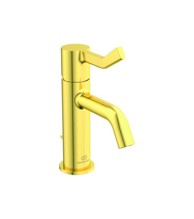 IDEAL STANDARD JOY LONG LEVER WASHBASIN MIXER WITH DRAIN - SILVER STORM / BD467A2