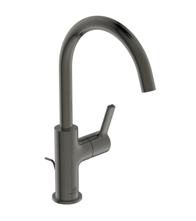 MISCELATORE LAVABO BOCCA ALTA IDEAL STANDARD JOY CON SCARICO 5L - MAGNETIC GREY / BC777A5