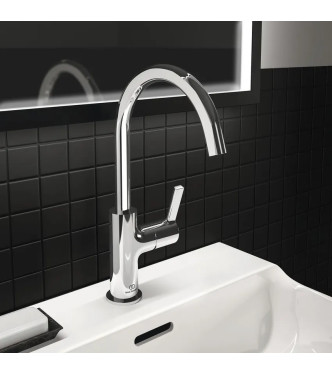 MISCELATORE LAVABO BOCCA ALTA IDEAL STANDARD JOY SENZA SCARICO 5L - CROMO / BC778AA