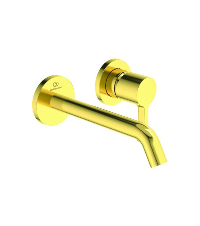 IDEAL STANDARD JOY BUILT-IN WASHBASIN MIXER WITH 180 MM SPOUT - BRUSHED GOLD / A7378A2