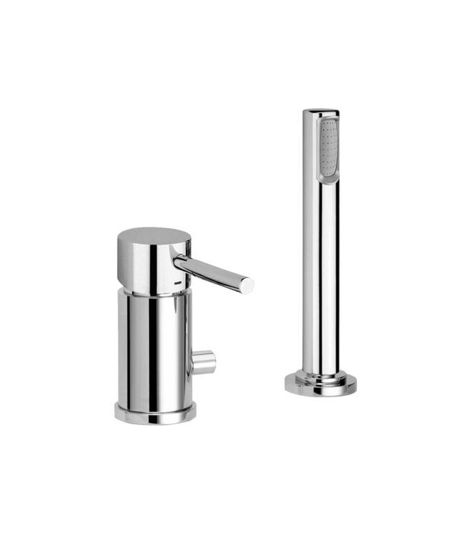 PAFFONI LIGHT 2-HOLE BATHTUB MIXER TAP WITH INCREASED FLOW RATE, CHROME - LIG048CR