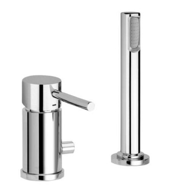 PAFFONI LIGHT 2-HOLE BATHTUB MIXER TAP WITH INCREASED FLOW RATE, CHROME - LIG048CR