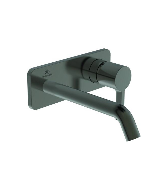 IDEAL STANDARD JOY BUILT-IN WASHBASIN MIXER WITH 180 MM SOFT EDGE SPOUT - MAGNETIC GREY / A7380A5