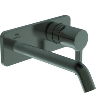 IDEAL STANDARD JOY BUILT-IN WASHBASIN MIXER WITH 180 MM SOFT EDGE SPOUT - MAGNETIC GREY / A7380A5