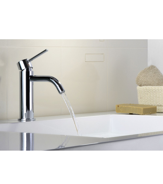 PAFFONI LIGHT MISCELATORE MONOCOMANDO LAVABO CON PILETTA CROMATO - LIG071KCR