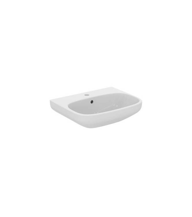 IDEAL STANDARD I.LIFE 55 CM WALL-MOUNTED OR COUNTERTOP WASHBASIN - GLOSSY WHITE / T451201