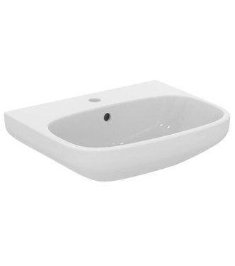 IDEAL STANDARD I.LIFE 55 CM WALL-MOUNTED OR COUNTERTOP WASHBASIN - GLOSSY WHITE / T451201