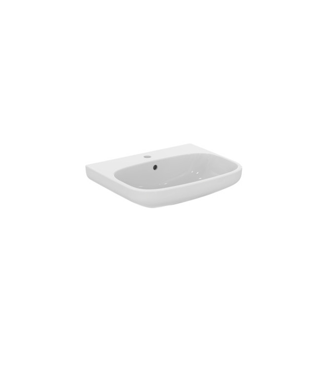IDEAL STANDARD I.LIFE 60 CM WALL-MOUNTED OR COUNTERTOP WASHBASIN - GLOSSY WHITE / T451101