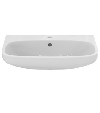 IDEAL STANDARD I.LIFE WALL-MOUNTED OR COUNTERTOP WASHBASIN, 65 CM - GLOSSY WHITE / T451001