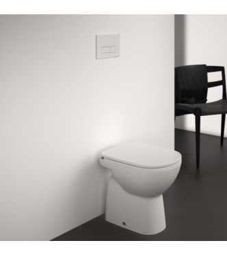 VASO A TERRA STACCATO DA PARETE IDEAL STANDARD I.LIFE A CON SCARICO ORIZZONTALE - BIANCO / T467301