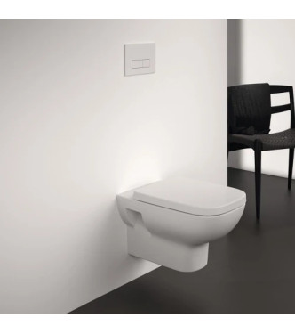 VASO SOSPESO IDEAL STANDARD I.LIFE A CON INTERASSE VARIABILE 180 - 230 MM E TECNOLOGIA RIMLS+ - BIANCO / T468001