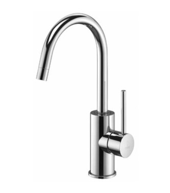 PAFFONI LIGHT MISCELATORE MONOCOMANDO LAVABO CANNA GIREVOLE 18 CROMATO - LIG078CR