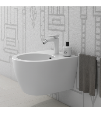 4ALL WALL-HUNG BIDET 48X37 H.27CM PEARL - MDS10PA