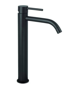 PAFFONI LIGHT EXTENDED WASHBASIN MIXER TAP IN MATT BLACK - LIG081NO