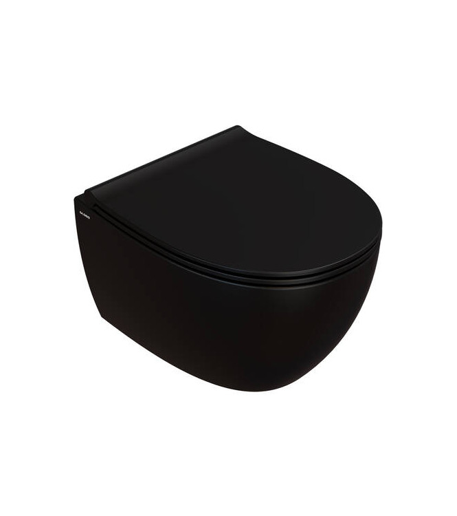 4ALL WALL-HUNG TOILET 54X36 H.33CM MATT BLACK - MDS04AR