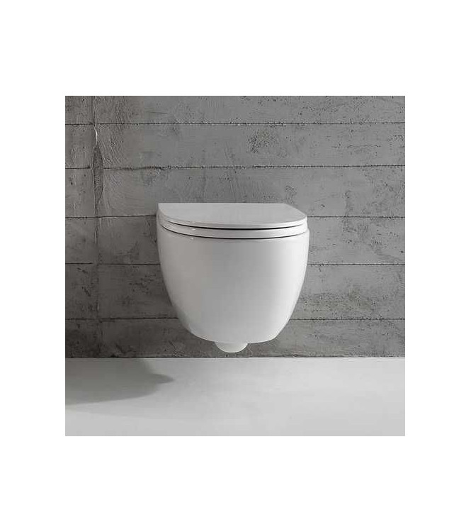 4ALL WALL-HUNG TOILET/BIDET 54X36 H.33CM GLOSSY WHITE - MDB02BI
