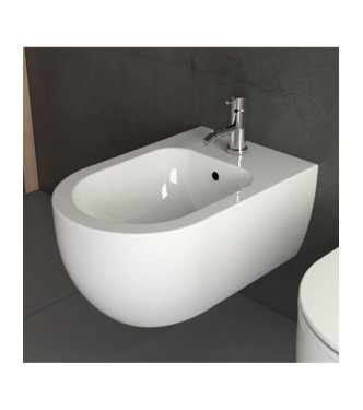MODE WALL-MOUNTED BIDET 53CM GLOSSY WHITE - MES09BI