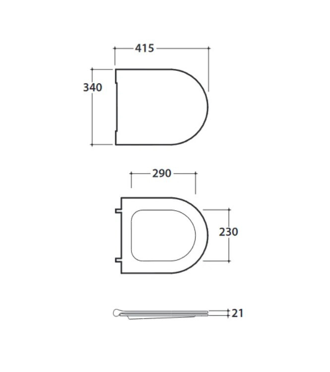 SEDILE WC GLOBO MODE 46 BIANCO LUCIDO, CHIUSURA RALLENTATA - ME021BI
