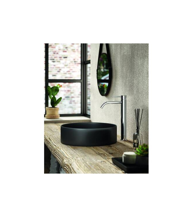 PAFFONI LIGHT MISCELATORE MONOCOMANDO LAVABO PROLUNGATO CON PILETTA 1.1/4" CROMATO - LIG085CR