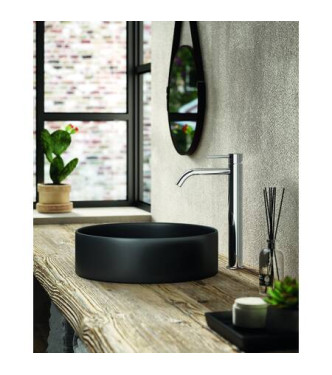 PAFFONI LIGHT MISCELATORE MONOCOMANDO LAVABO PROLUNGATO CON PILETTA 1.1/4" CROMATO - LIG085CR