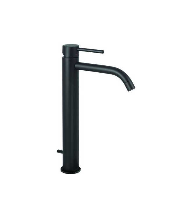 PAFFONI LIGHT MISCELATORE LAVABO PROLUNGATO CON PILETTA 1.1/4" NERO OPACO - LIG085NO