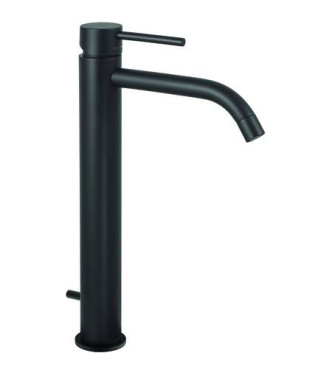 PAFFONI LIGHT MISCELATORE LAVABO PROLUNGATO CON PILETTA 1.1/4" NERO OPACO - LIG085NO