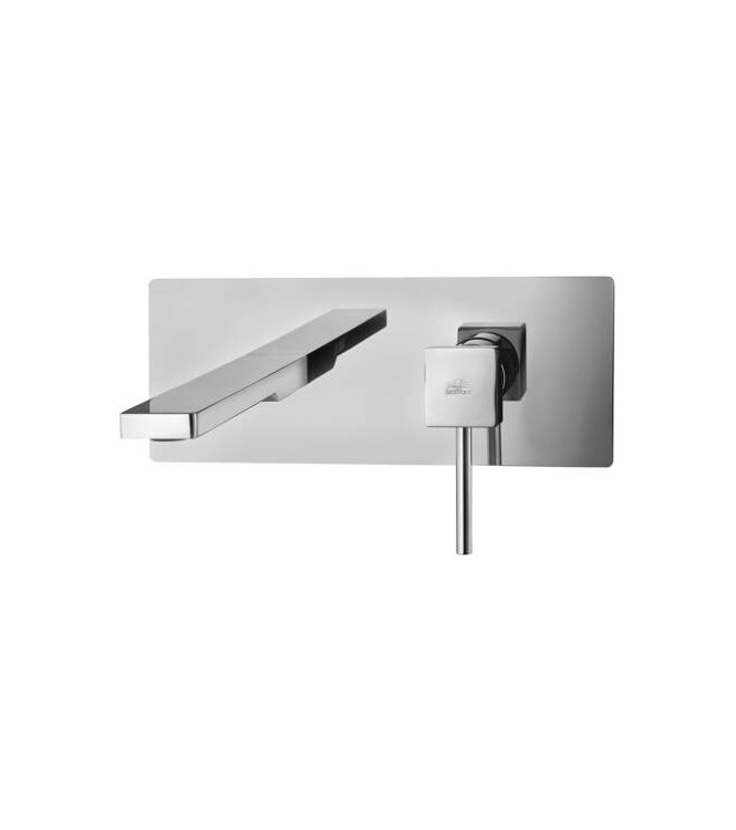 PAFFONI STEEL BUILT-IN WASHBASIN MIXER AND CHROME PLATE - LEA106CR