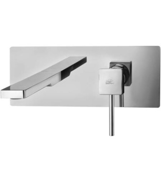 PAFFONI STEEL MISCELATORE LAVABO INCASSO E PIASTRA CROMATO - LEA106CR