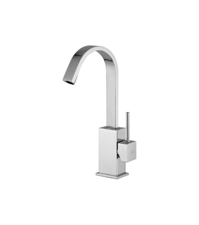 PAFFONI LEVEL SINGLE-LEVER WASHBASIN MIXER WITH 1.1/4" DRAIN CHROME - LEA877CR