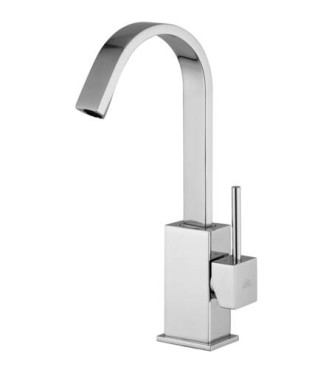 PAFFONI LEVEL SINGLE-LEVER WASHBASIN MIXER WITH 1.1/4" DRAIN CHROME - LEA877CR