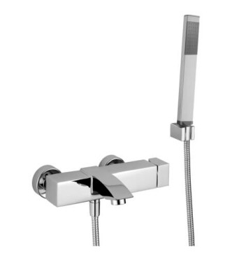 PAFFONI LEVEL MISCELATORE MONOCOMANDO ESTERNO VASCA/DOCCIA CON DUPLEX CROMATO - LEC026CR