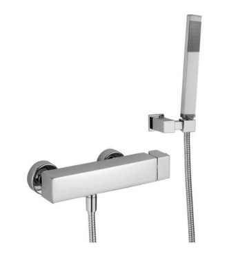 PAFFONI LEVEL MISCELATORE MONOCOMANDO ESTERNO DOCCIA CON DUPLEX CROMATO - LEC168DCR