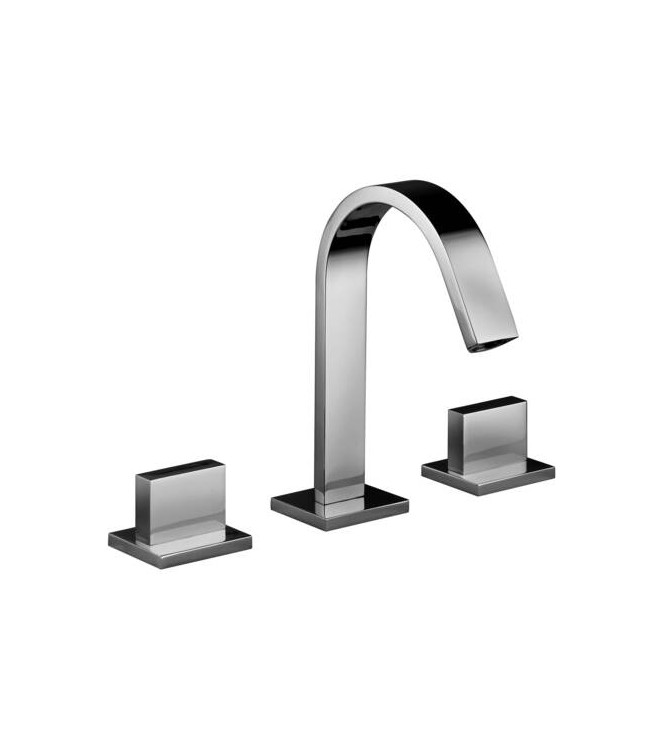 PAFFONI LEVEL GRUPPO LAVABO 3 FORI CON PILETTA 1.1/4" CROMATO - LEP053CR