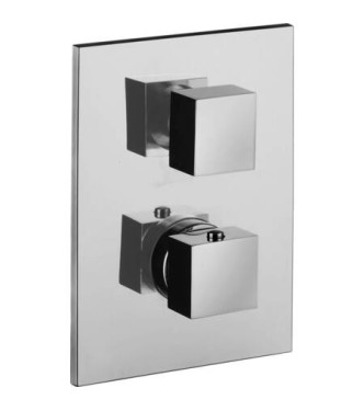 PAFFONI LEVEL CHROME-PLATED BUILT-IN THERMOSTATIC SHOWER - LEQ519CR